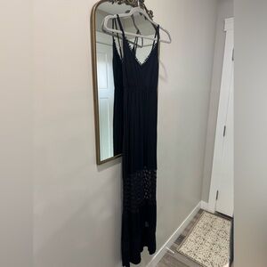Tiare Hawaii Elegant Black Maxi Dress